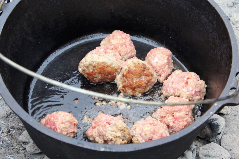 Meatball MakeOver Not just the Oven, the Dutch Oven works too