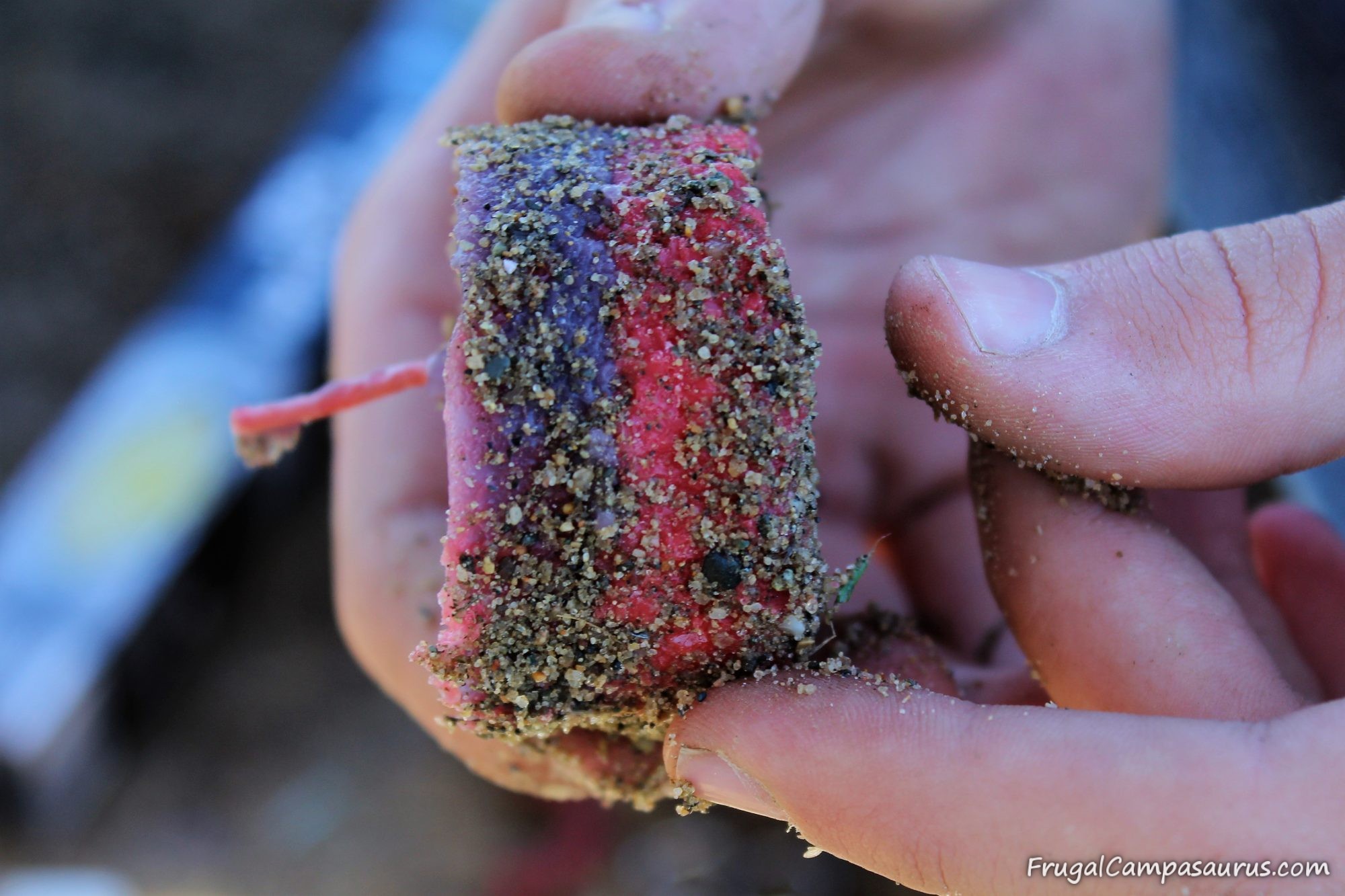 Finish it Friday Sand Candles for Father’s Day Frugal Campasaurus