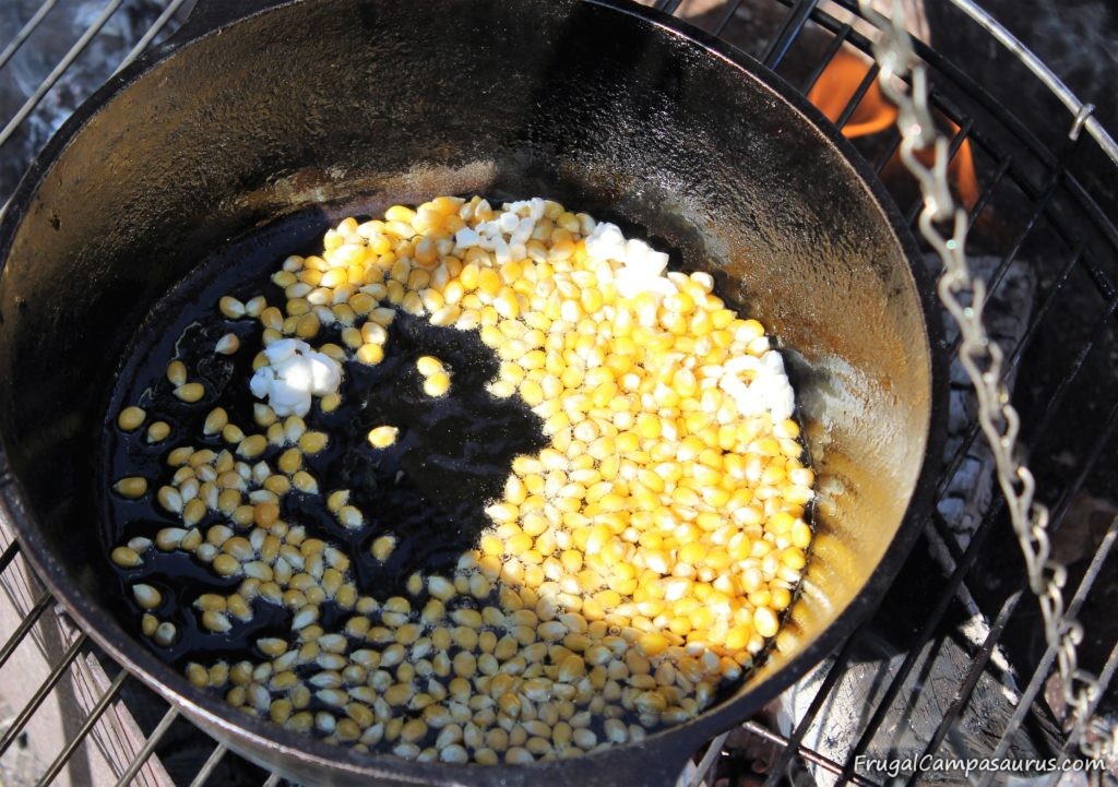 Amusing Experiments with Campfire Popcorn! Frugal Campasaurus