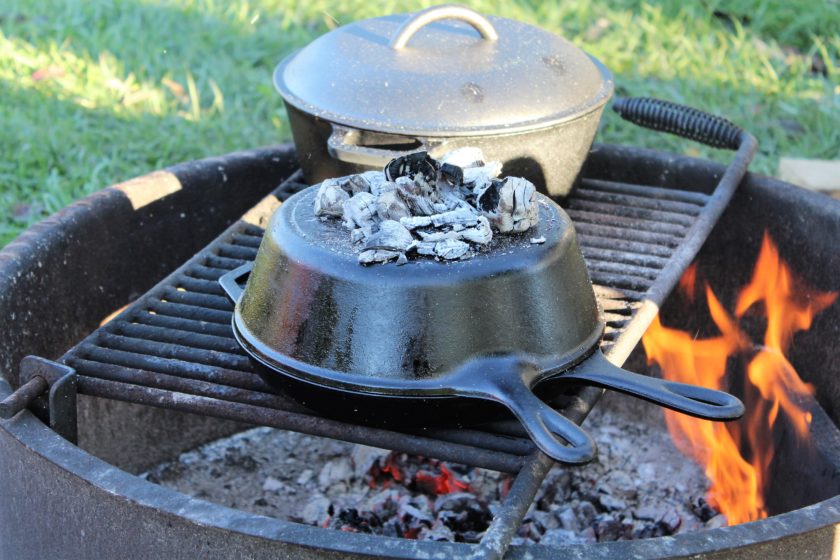 New (to Me) Dutch Oven Cooking Method= Delicious Cinnamon Rolls 