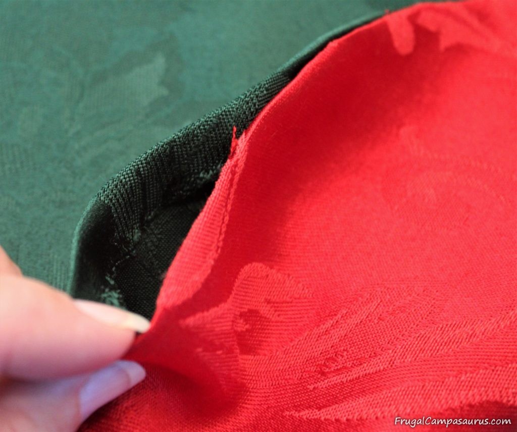 Christmas Challenge: From Wrapping Paper to Fabric Napkins - Frugal ...