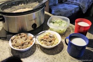 Easy Crockpot Beef Goes Camping! - Frugal Campasaurus