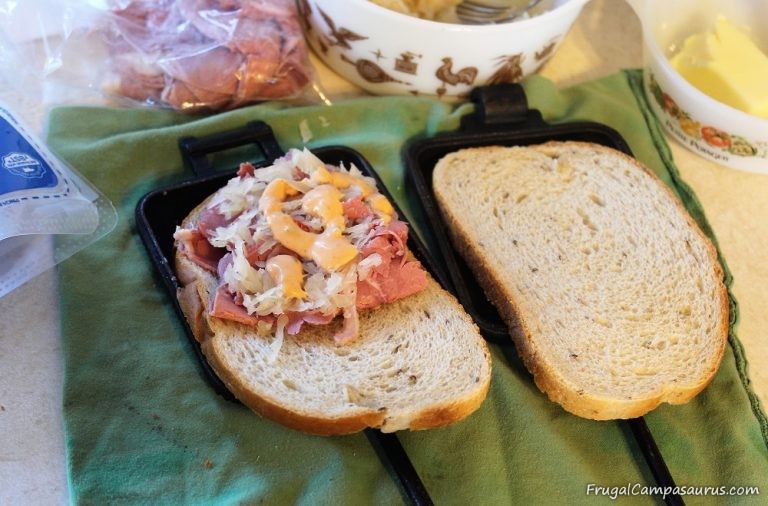 Reuben Pie Iron SandwichesYummy Leftovers! Frugal Campasaurus